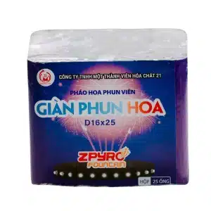 Giàn phun hoa D16x25 - pháo hoa vi