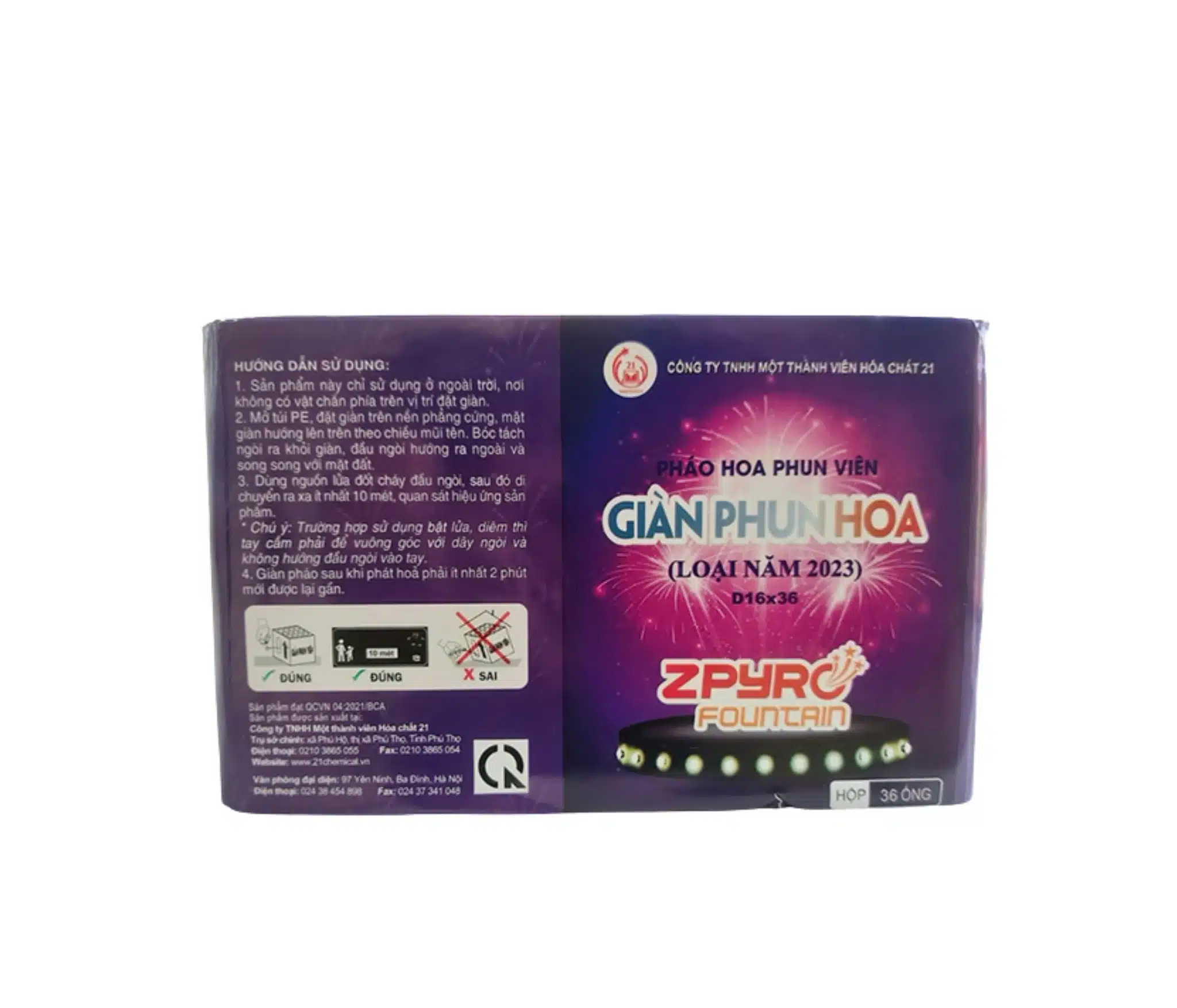 Giàn phun hoa D16x36