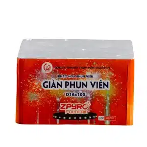 Giàn phun viên D16x100 - pháo hoa vi cỡ lớn